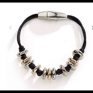 J.Jill sculpted mixed metal station bracelet